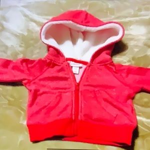 Cat & Jack 0-3 month hooded jacket NWOT